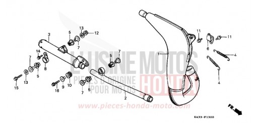 EXPANSION CHAMBER (1) CR125RE de 1984